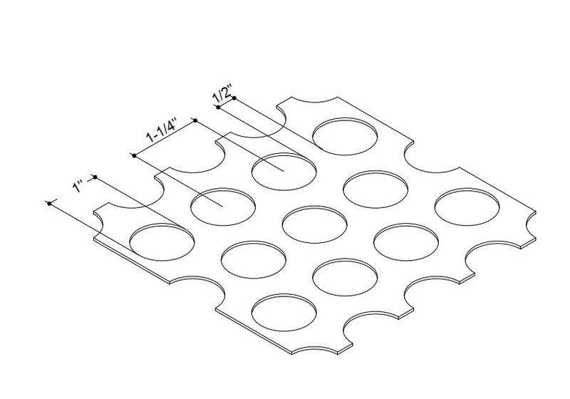 Black Steel Perforated Panel