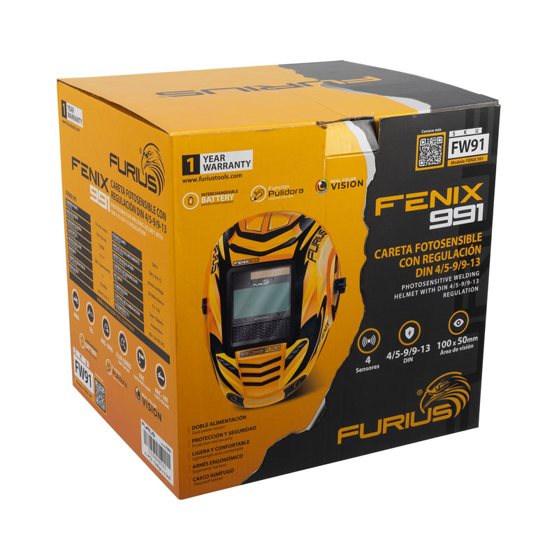 Furius Welding Helmet Fenix 91 - Steel and Pipes Inc.