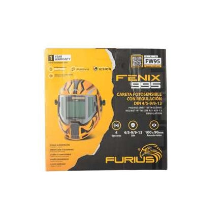 Furius Welding Helmet Fenix 95 - Steel and Pipes Inc.