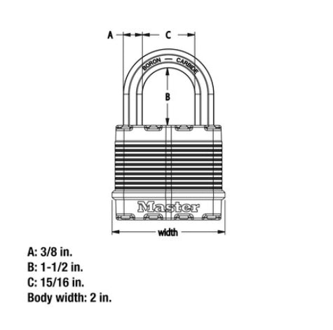 Master Magnum Lock - Steel and Pipes Inc.