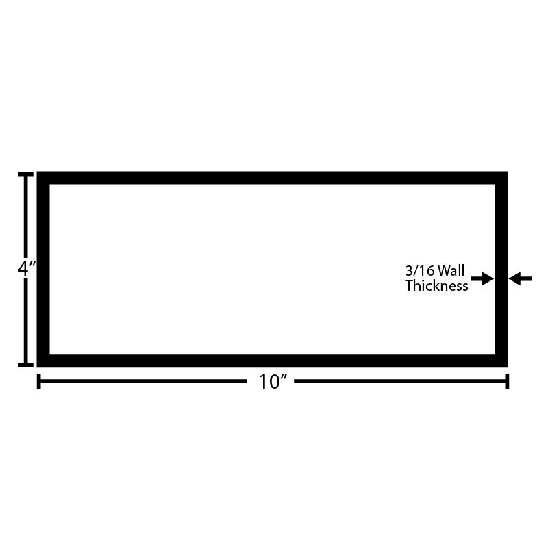 Black Steel Rectangular Tube - Steel and Pipes Inc.