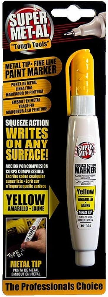 Super MET-AL Yellow Marker - Steel and Pipes Inc.
