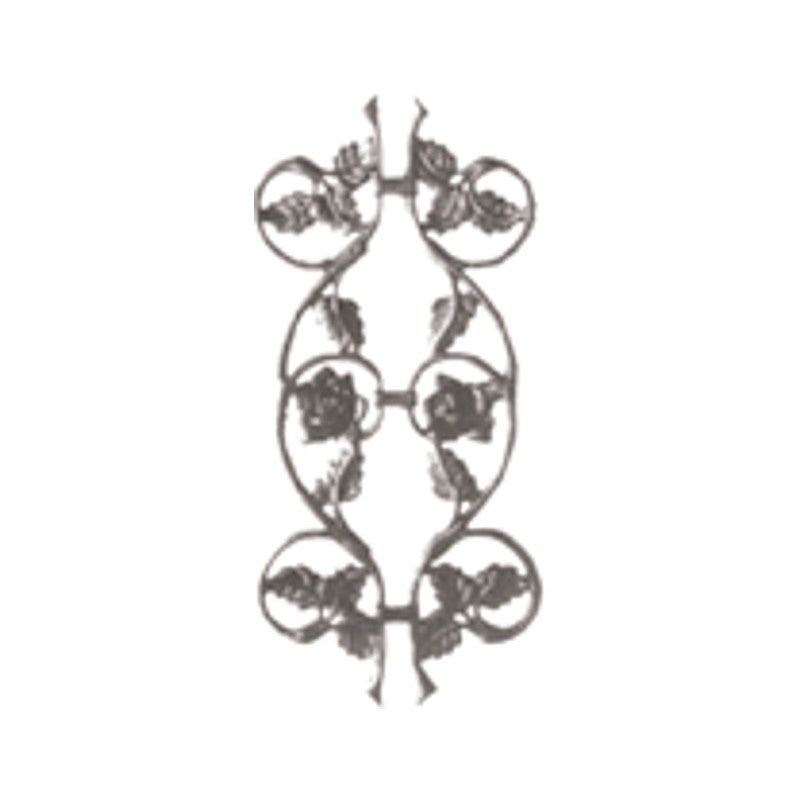 Cast Iron Floral Design 8.76 - Steel and Pipes Inc.