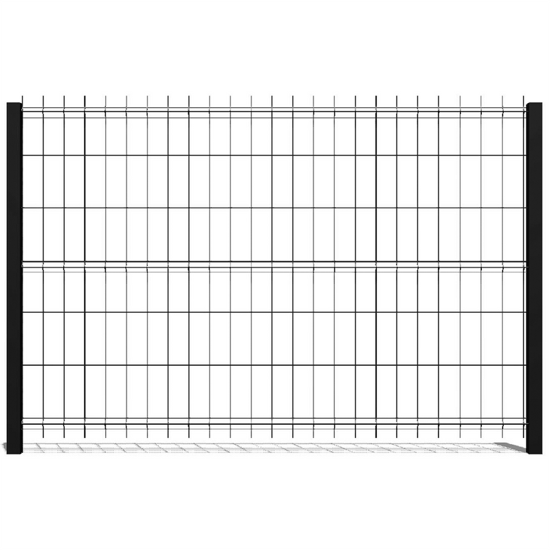 Durofence Black Fence Panel - Steel and Pipes Inc.
