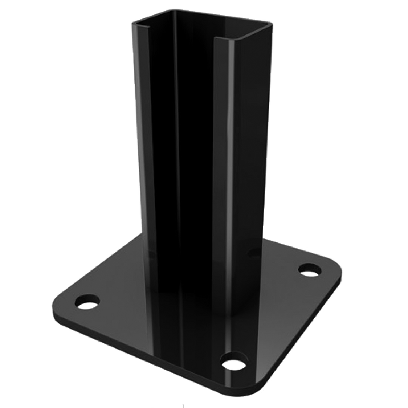 Durofence Floor Base BLACK - Steel and Pipes Inc.