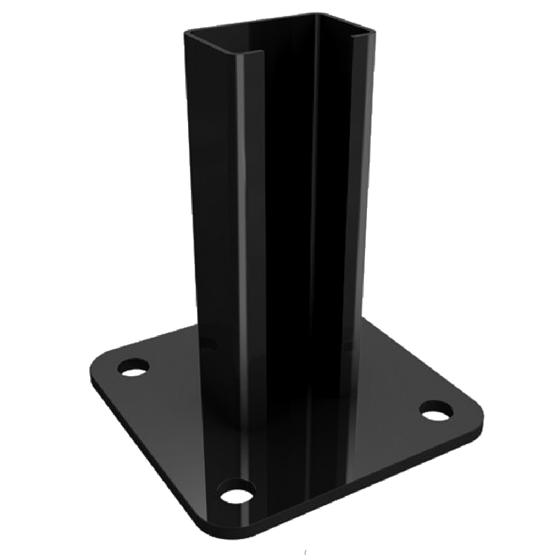 Durofence Floor Base BLACK - Steel and Pipes Inc.