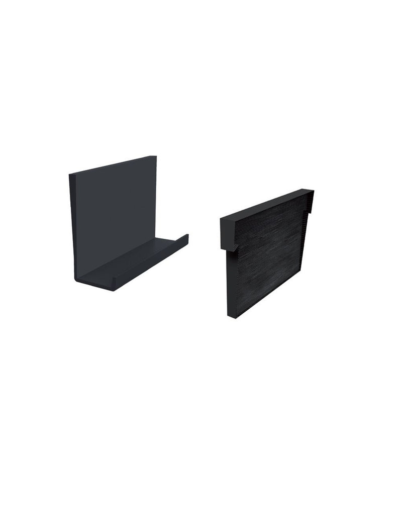 Inox Black 3/8'' Glass Wedge Set - Steel and Pipes Inc.