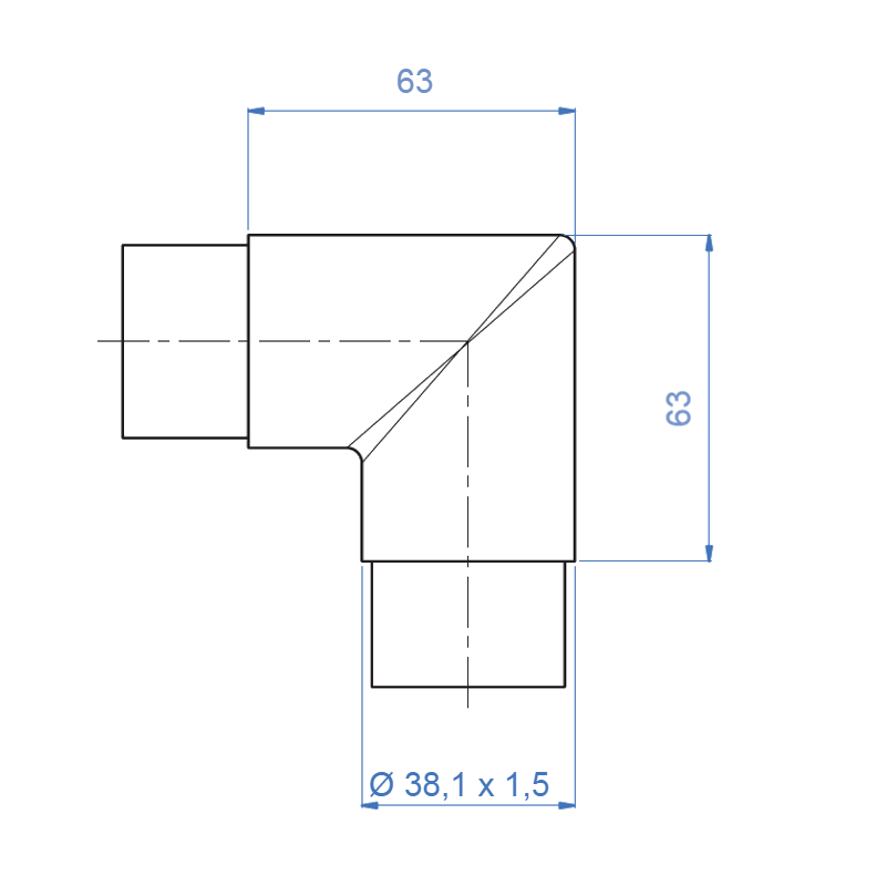 Inox® 90° Agle Elbow - Steel and Pipes Inc.