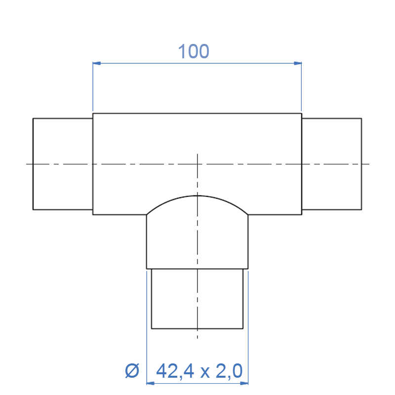 Inox® 3-Way Flush ''T'' - Steel and Pipes Inc.