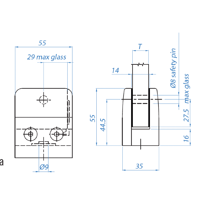 Inox® Glass Holder - Steel and Pipes Inc.