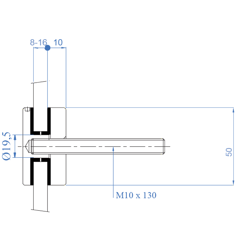 Inox® Glass Holder - Steel and Pipes Inc.