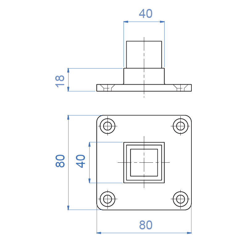 Inox® Cube System Flange - Steel and Pipes Inc.