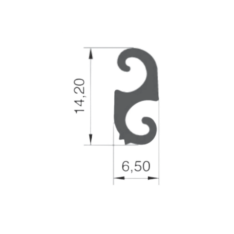 PS-40 Shutter Blade Intermediate Profile - Steel and Pipes Inc.