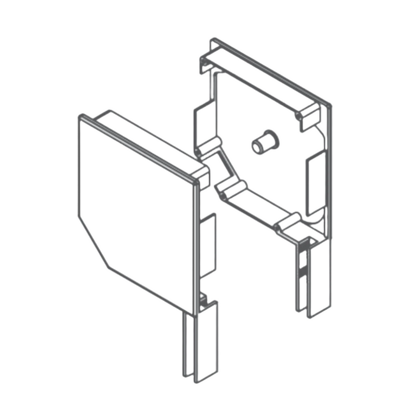 T-165 Aluminum End Cap Set 45° - Steel and Pipes Inc.