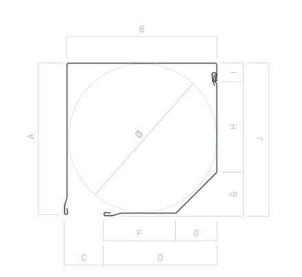 45° Inspection Cover Profile RV-250 GG - Steel and Pipes Inc.