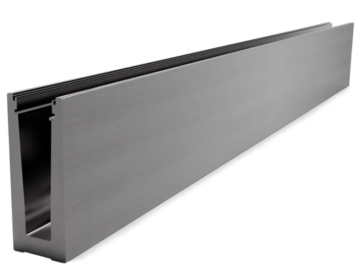 Black Anodized U Channel - Steel and Pipes Inc.