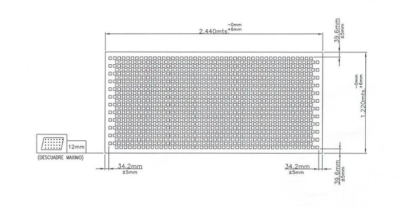 Aluminum Perforated Panel 117000 - Steel and Pipes Inc.
