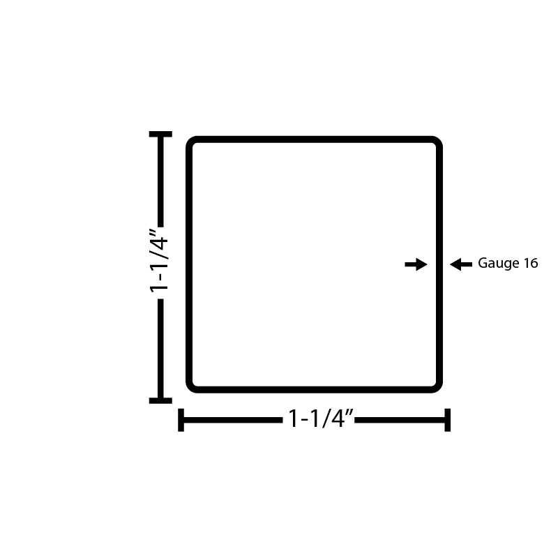 Galvanized Steel Squared Tube - Steel and Pipes Inc.