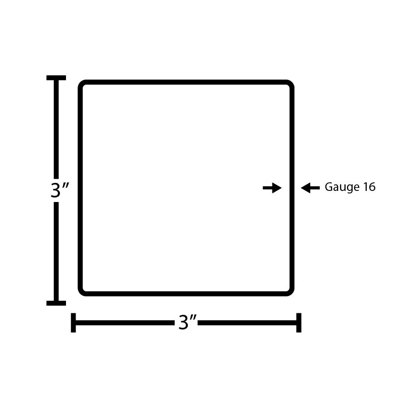 Galvanized Steel Squared Tube - Steel and Pipes Inc.