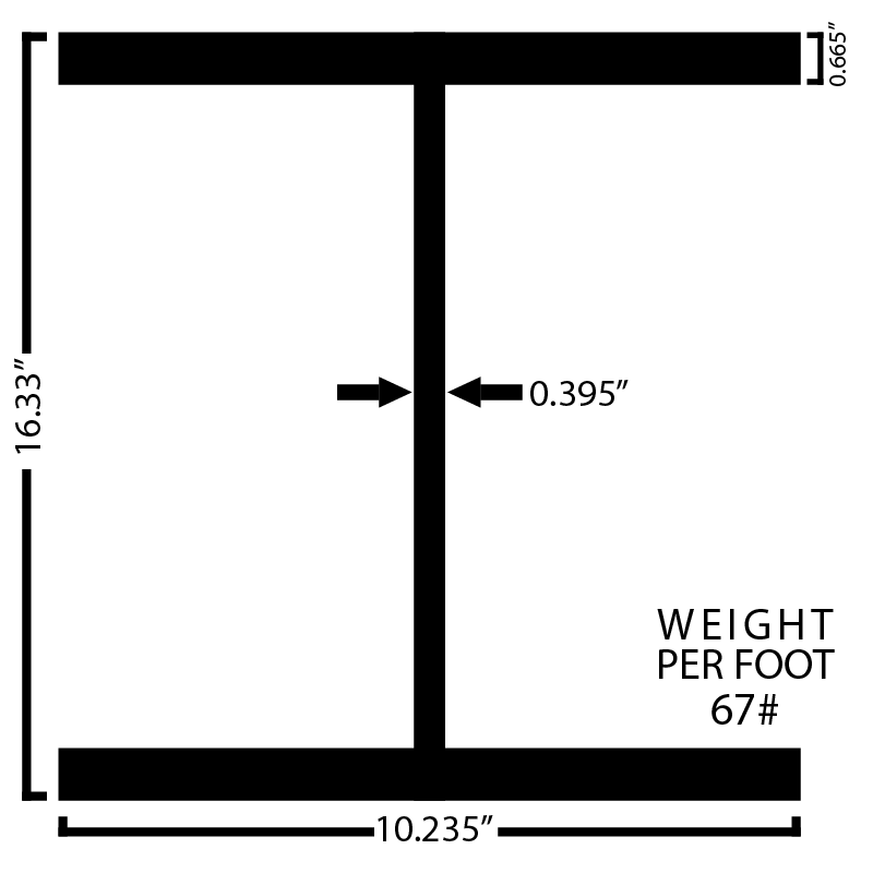 Black Steel Wide Flange Beam - Steel and Pipes Inc.