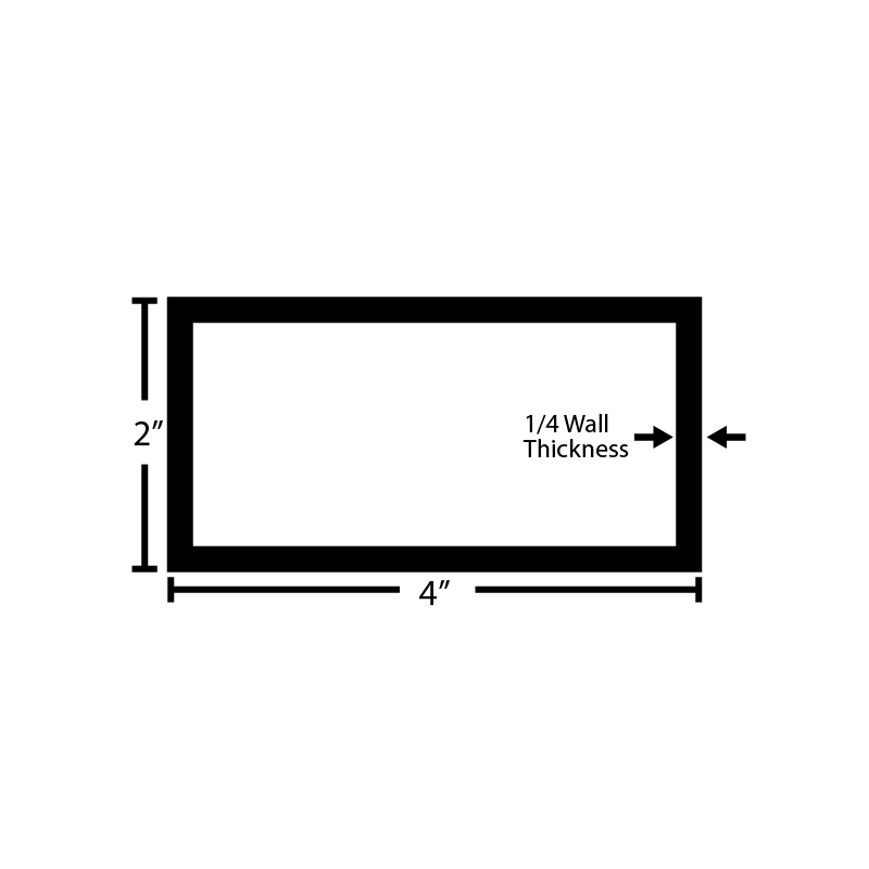 Black Steel Rectangular Tube - Steel and Pipes Inc.