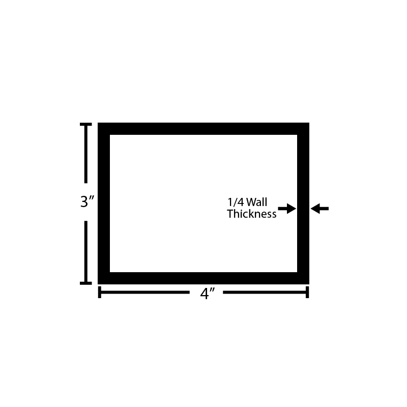 Black Steel Rectangular Tube - Steel and Pipes Inc.