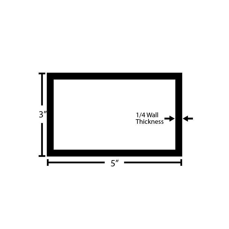 Black Steel Rectangular Tube - Steel and Pipes Inc.