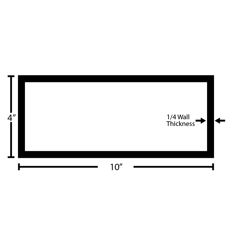 Black Steel Rectangular Tube - Steel and Pipes Inc.