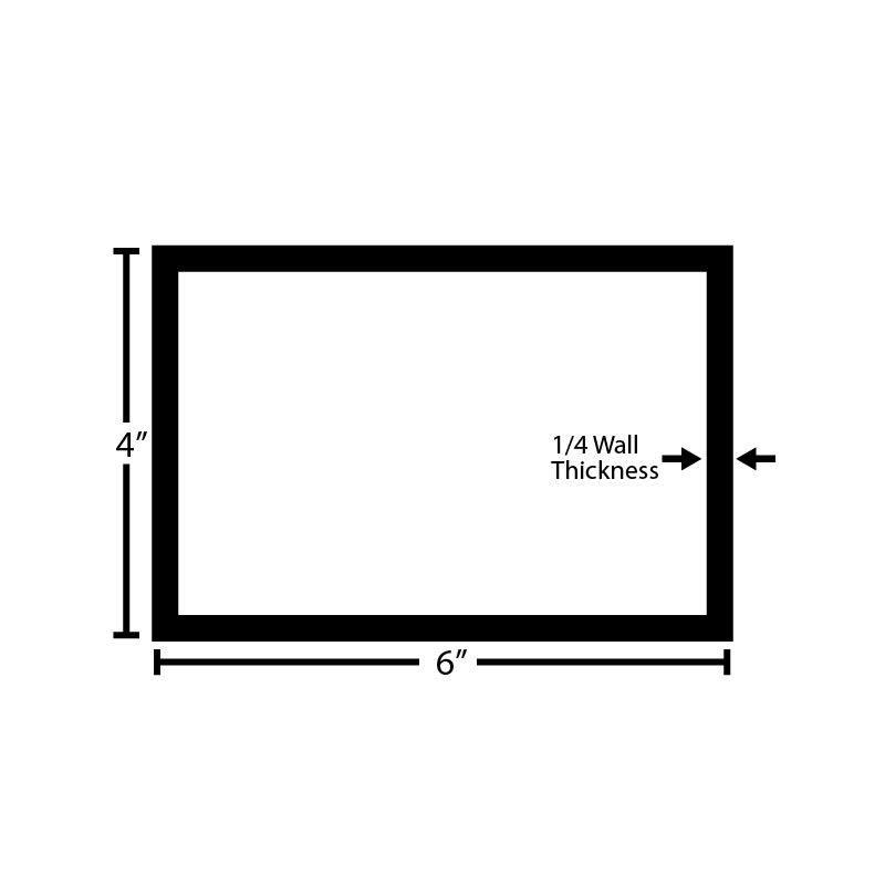 Black Steel Rectangular Tube - Steel and Pipes Inc.