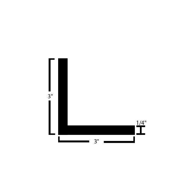 Black Steel Angle - Steel and Pipes Inc.