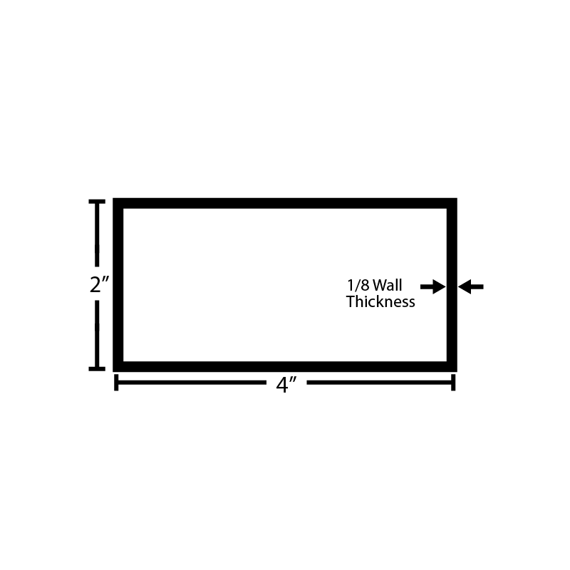 Black Steel Rectangular Tube - Steel and Pipes Inc.