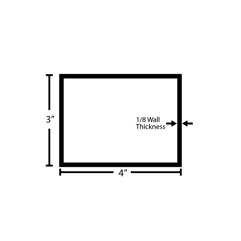 Black Steel Rectangular Tube - Steel and Pipes Inc.