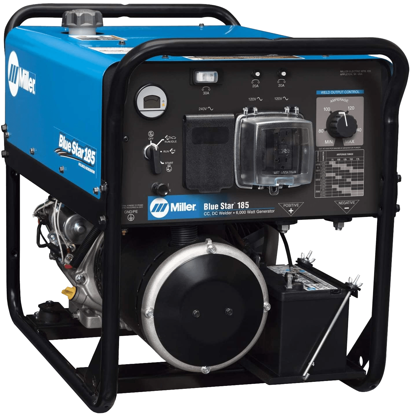 Miller Blue Star® 185 Gas Engine Driven Welder (Kohler) – Steel and