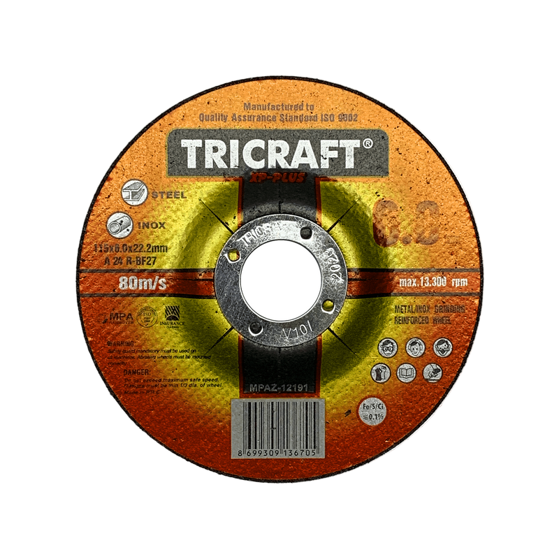 Tricraft Metal/Stainless Grinding Disc - Steel and Pipes Inc.