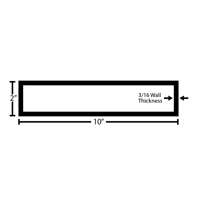 Black Steel Rectangular Tube - Steel and Pipes Inc.