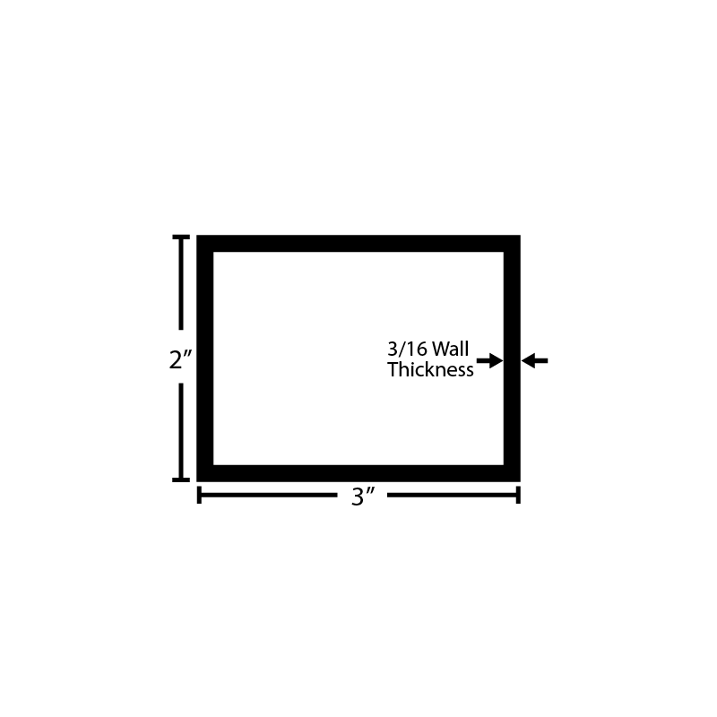 Black Steel Rectangular Tube - Steel and Pipes Inc.