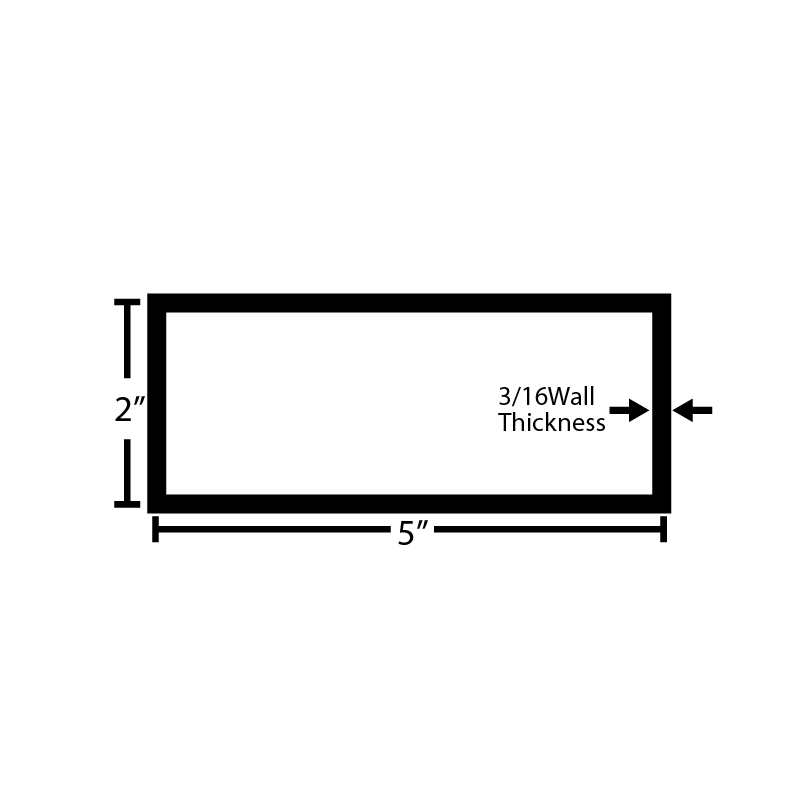 Black Steel Rectangular Tube - Steel and Pipes Inc.