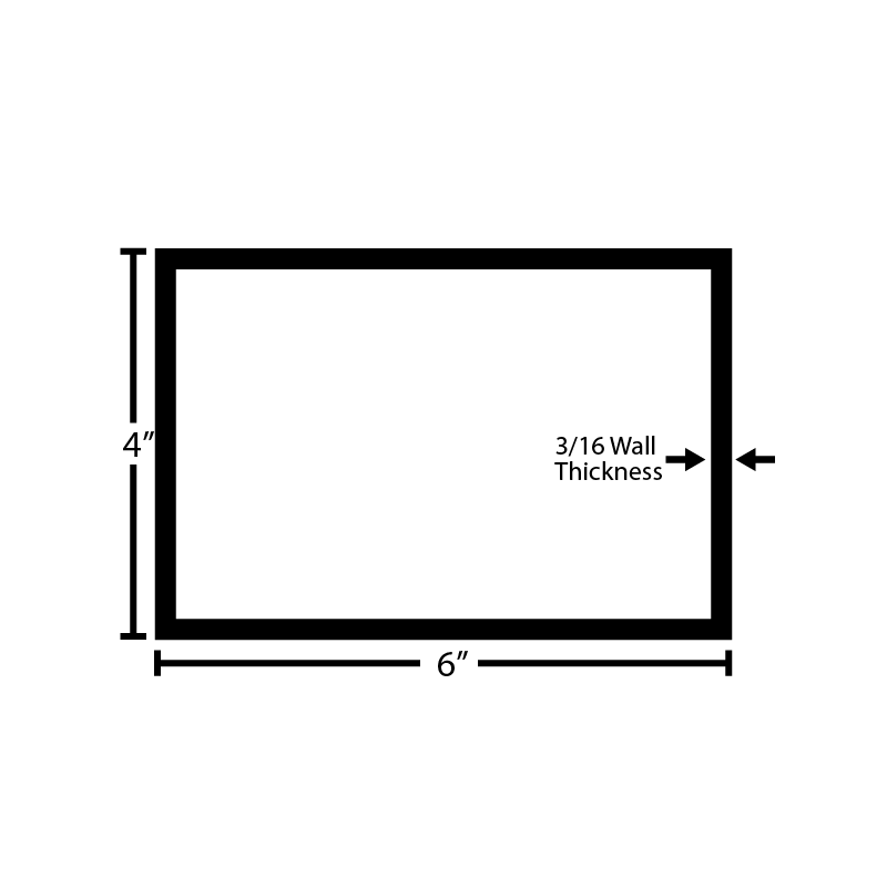 Black Steel Rectangular Tube - Steel and Pipes Inc.