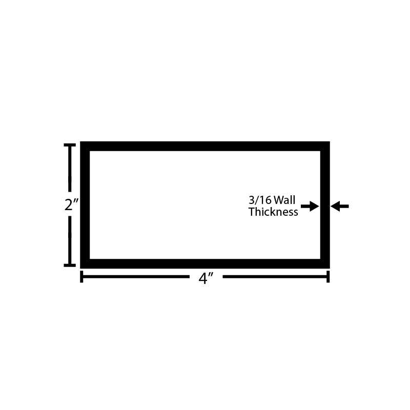 Black Steel Rectangular Tube - Steel and Pipes Inc.