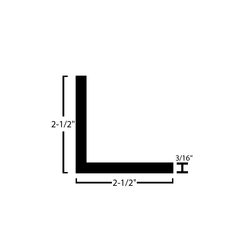 Black Steel Angle - Steel and Pipes Inc.