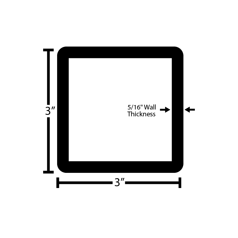 Black Steel Squared Tube - Steel and Pipes Inc.