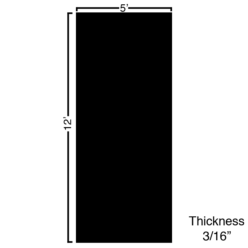 Black Steel Smooth Plate 3/16