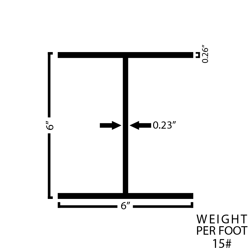 Black Steel Wide Flange Beam - Steel and Pipes Inc.