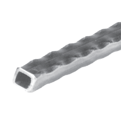 Hammered Squared Tubing ART118/E/9 - Steel and Pipes Inc.