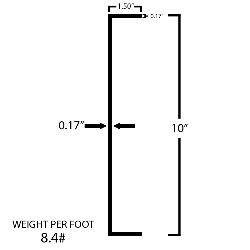 Black Steel C-Channel - Steel and Pipes Inc.