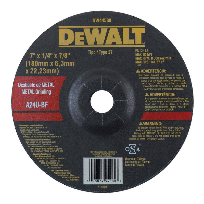 Dewalt Metal Grinding Disc - Steel and Pipes Inc.
