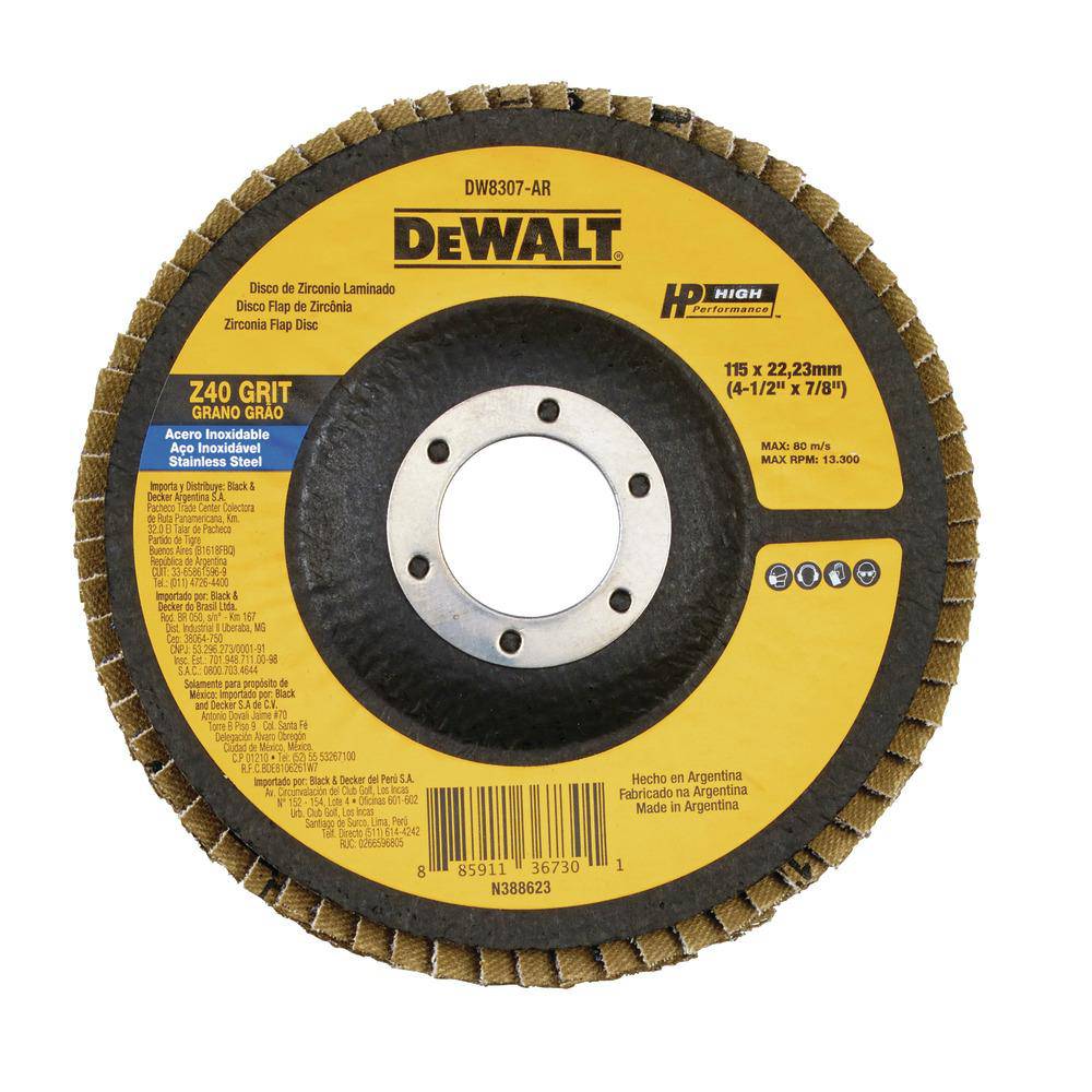 Dewalt Flap Disc Steel and Pipes Inc.