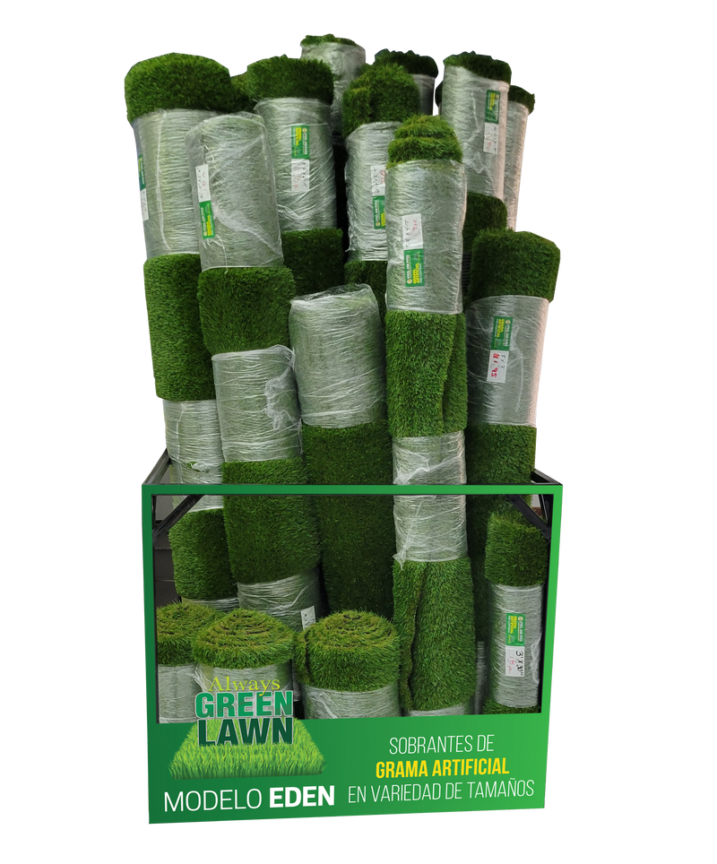 Pre-Cut Artificial Green Lawn Eden Roll - Steel and Pipes Inc.