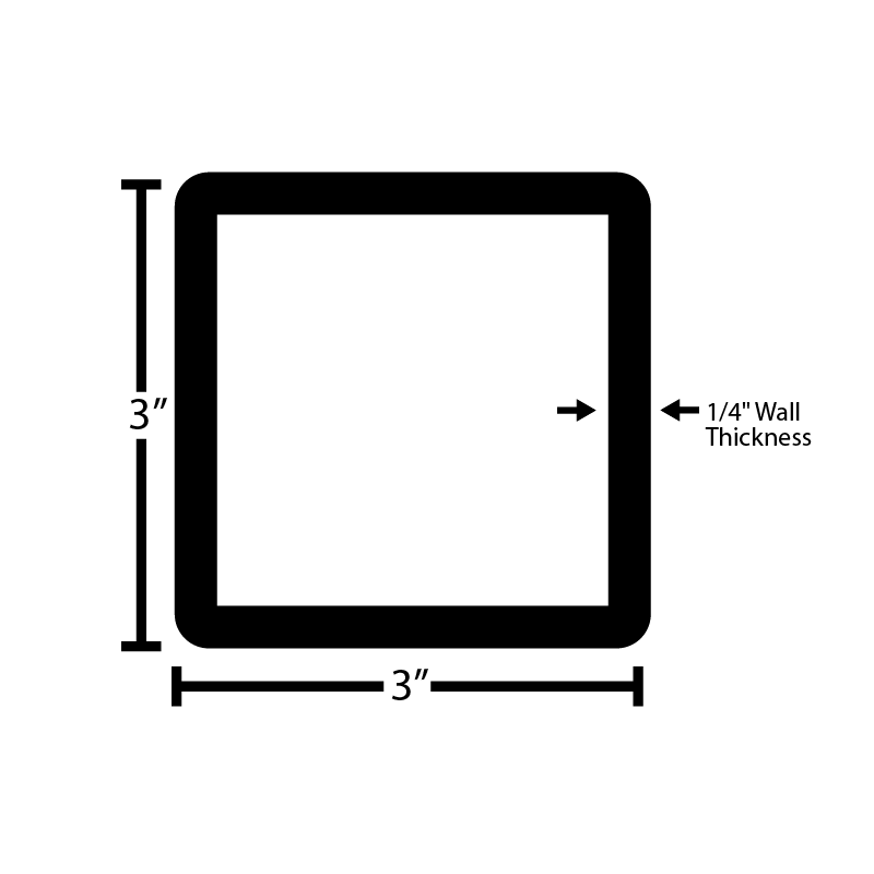 Black Steel Square Tube - Steel and Pipes Inc.