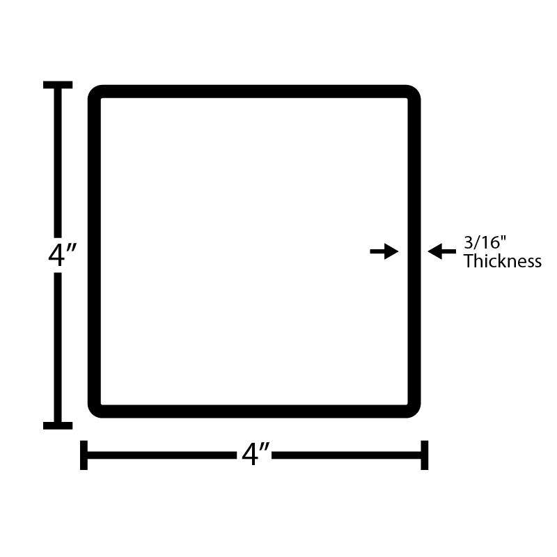 Black Steel Squared Tubing - Steel and Pipes Inc.